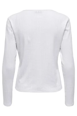 Only Onlbremen O-Neck L/S Top Moch< Bluser & Skjorter
