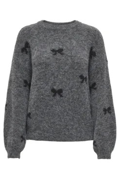 Onlbrunhilda Life Ls Bow O-Neck Knt*Only Discount