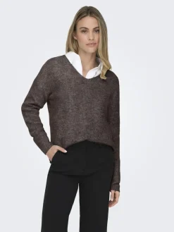 Onlcamilla V-Neck L/S Pullover Knt*Only Outlet