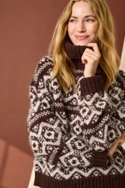 Only Onlcarin Life Ls Jq Loose Rolln Knt< Strik|Bluser & Skjorter