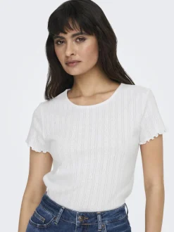 Only Onlcarlotta SS Top< T-Shirts & Toppe