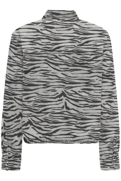Only Onlcassie Ls Zebra Shirt Sik< Bluser & Skjorter