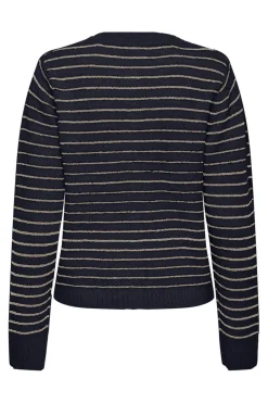 Onlchester Life Ls Stripe Cardi Cc Knt*Only New