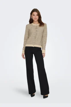 Only Onlchester Life Ls Stripe Cardi Cc Knt< Cardigans|Ammevenligt Tøj