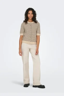Onlchester Life Ss Stripe Cardi Cc Knt*Only Clearance