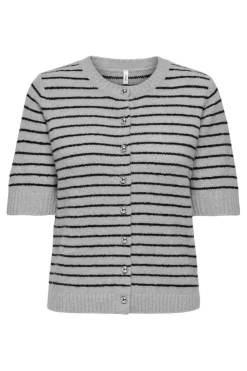 Onlchester Life Ss Stripe Cardi Cc Knt*Only Clearance