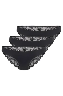 Only Onlchloe Lace Glitter Brazil 3-Pack Acc< Nattøj & Lingeri