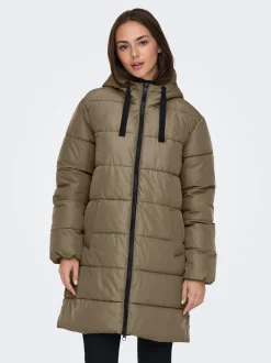 Only Onlclair Puffer Hood Coat Cc< Overtøj & Jakker