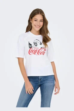 Onlcoca Cola Xmas Life S/S Top*Only Sale