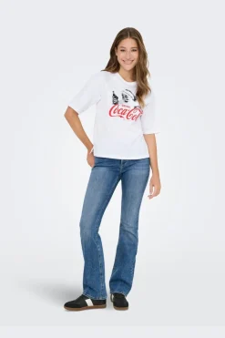 Onlcoca Cola Xmas Life S/S Top*Only Sale