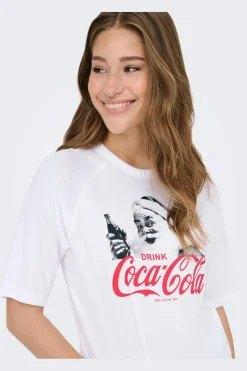 Onlcoca Cola Xmas Life S/S Top*Only Sale