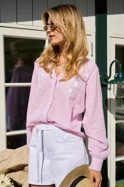 Onlcosima L/S Emb Shirt*Only Hot