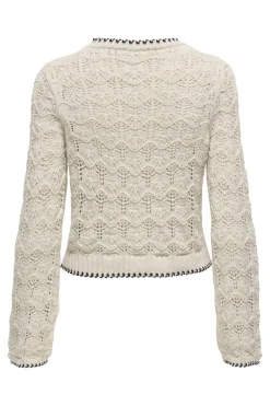 Only Onlcrystal Life Ls Detail O-Neck Knt< Bluser & Skjorter|Strik