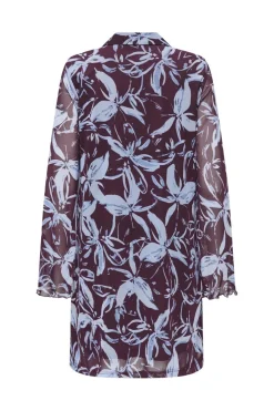 Onlcyril Mesh L/S V-Neck Short Dress*Only Clearance