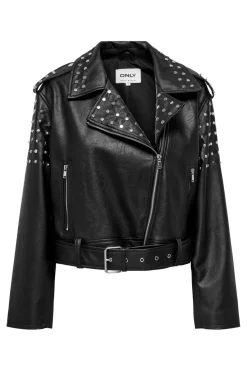 Only Onldestiny Faux Leather Biker< Overtøj & Jakker