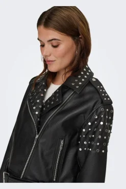 Only Onldestiny Faux Leather Biker< Overtøj & Jakker