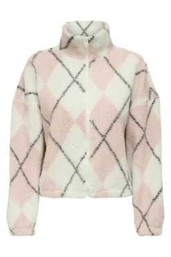 Only Onleline Life L/S Zip Teddy Swt< Overtøj & Jakker