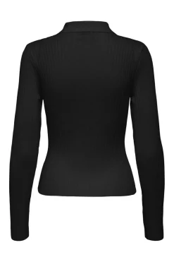 Onlelisa L/S Rib Polo Knt*Only