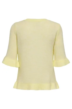 Only Onlella Ss Frill O-Neck Knt< T-Shirts & Toppe