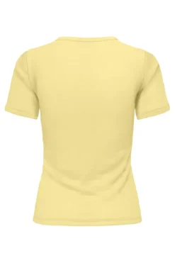 Only Onlelli S/S Rib Top< T-Shirts & Toppe