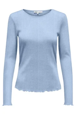 Onlemma L/S Rib Basic Top*Only Clearance