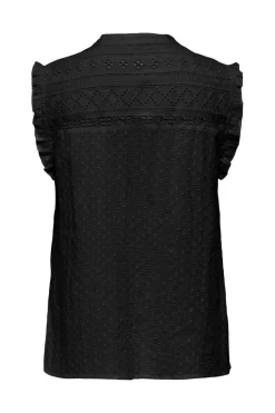 Only Onlevelyn Sl V-Neck Top Ox< T-Shirts & Toppe|Ammevenligt Tøj