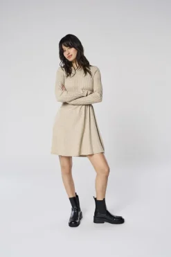 Only Onlfia Life Ls Cable Dress Knt< Kjoler