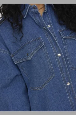 Only Onlfloyd Ls Ovs Dress Azg< Bluser & Skjorter