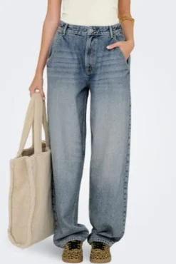 Only Onlgia Mid Loose Baggy Dot413< Bukser, Jeans & Leggings