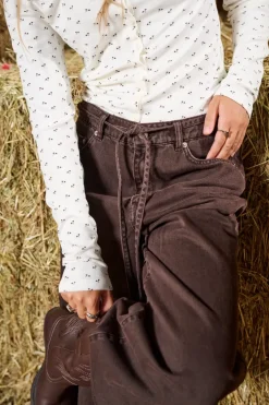 Onlgianna Straight Brown Dot*Only Sale