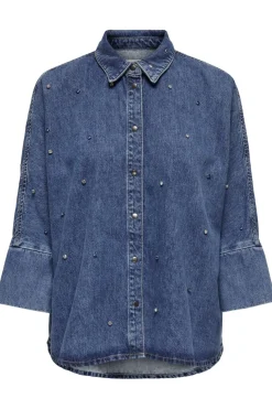Only Onlgrace Ls Rhinestone Shirt Cro< Bluser & Skjorter