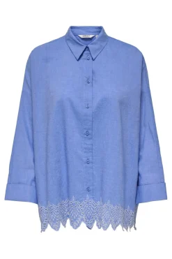 Onlgraces Tulum Ls Emb Shirt*Only Outlet
