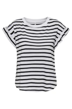 Only Onlgrape S/S Frill O-Neck Top< T-Shirts & Toppe