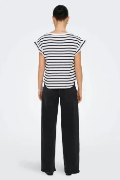 Only Onlgrape S/S Frill O-Neck Top< T-Shirts & Toppe