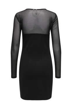 Only Onlheart-Becki L/S Mix Bodycondress< Kjoler