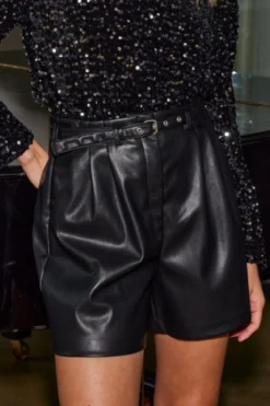 Only Onlheidi Faux Leather Shorts Otw< Shorts