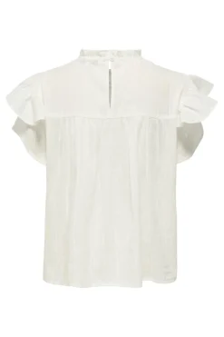 Only Onlheike S/L Frill O-Neck Top< T-Shirts & Toppe