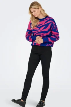 Onlhilla Ls Jq Mix Box O-Neck Knt*Only