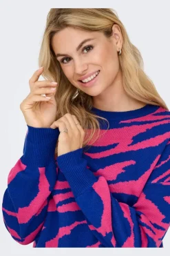 Onlhilla Ls Jq Mix Box O-Neck Knt*Only