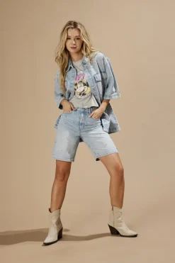 Only Onlhope Rhs Loose Long Shorts Azg< Shorts