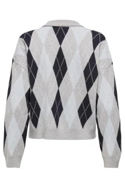 Onlibi Ls Check Polo Cc Knt*Only Best