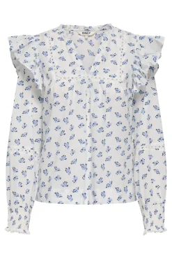 Onlidris Ls Frill Tape Top*Only Clearance