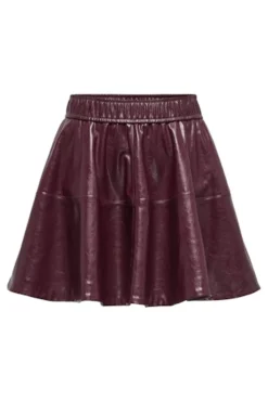 Only Onljacky Faux Leathe Skater Skirt< Nederdele