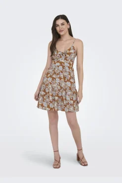 Only Onljennie S/L Knot Short Dress Ox< Kjoler