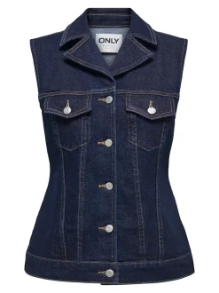 Onljoana Rinse Waistcoat Mae*Only Online
