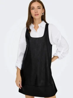 Only Onljosie Faux Leather Dress Cc< Kjoler