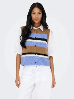 Only Onlkallie Sl Button Vest Knt< Veste|Ammevenligt Tøj