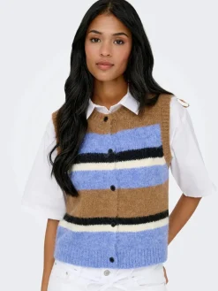 Only Onlkallie Sl Button Vest Knt< Veste|Ammevenligt Tøj