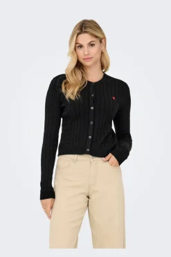 Only Onlkatia Ls Cable Button Cardigan Cc Knt< Cardigans|Ammevenligt Tøj