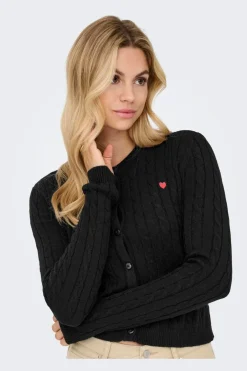 Only Onlkatia Ls Cable Button Cardigan Cc Knt< Cardigans|Ammevenligt Tøj